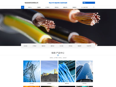 盖州电线线缆科技公司官网网站定制制作建站