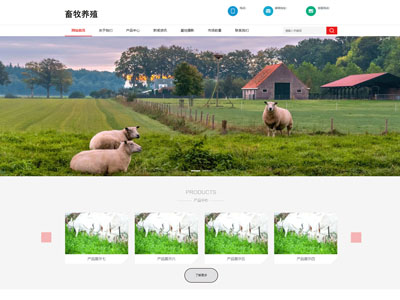 盖州农场畜牧养殖牧业网站制作建设定制